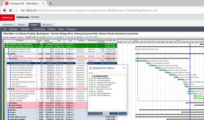 Activity Codes ermöglichen die konsistente Auswertung des Projektes nach beliebigen Kriterien