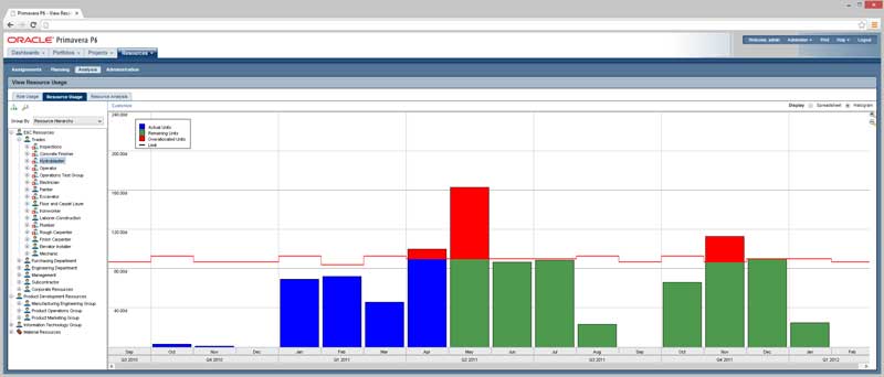 Projektkontrolle und Projektfortschreibung haben den größten Arbeitsanteil